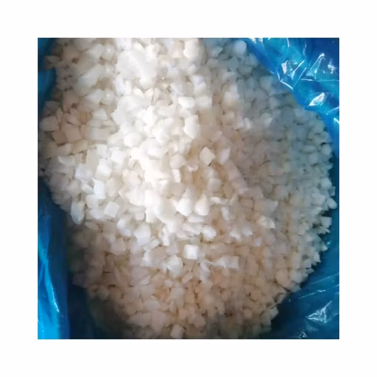China Legumes Cebola IQF Cebola Descascada Congelada /Dados/Fatia de Cebola