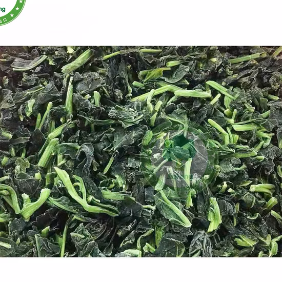 Espinafre picado de vegetais congelados IQF